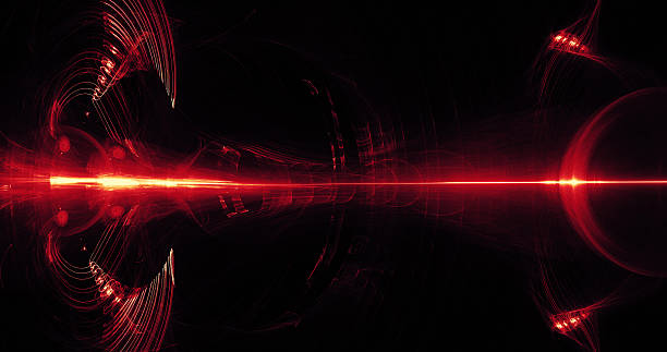 istock Red And Yellow Abstract Lines Curves Particles Background 636160748