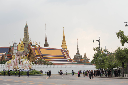Bangkok, Thailand - November 20, 2016: Wat Phra Kaew historic sites in the Thailand on November 20, 2016.