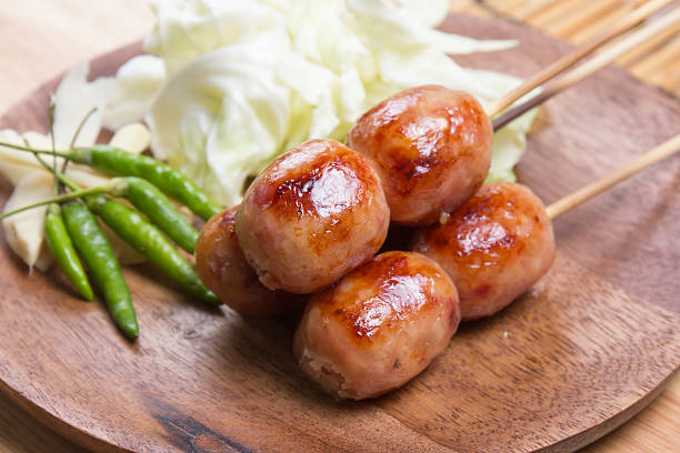 istock Grilled fermented sour sausage 636162508