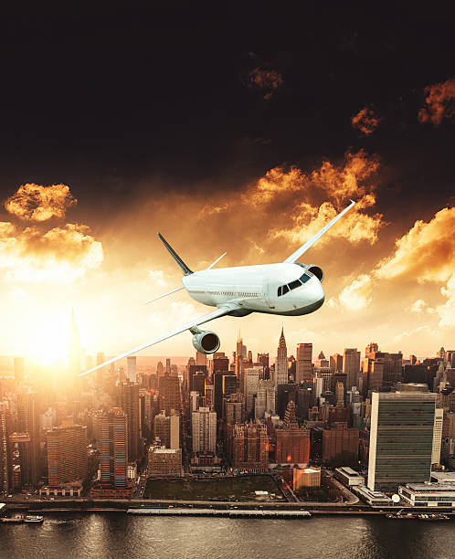 istock airplane in new york city 636163378