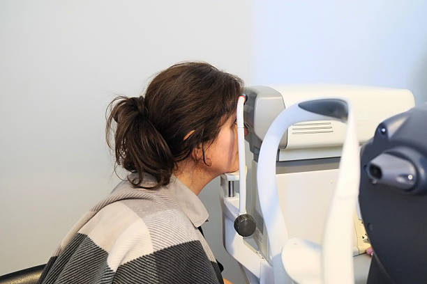 istock Eye Exam Woman 636166592