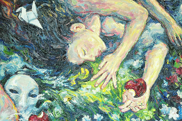 Original oil painting artwork on textured canvas