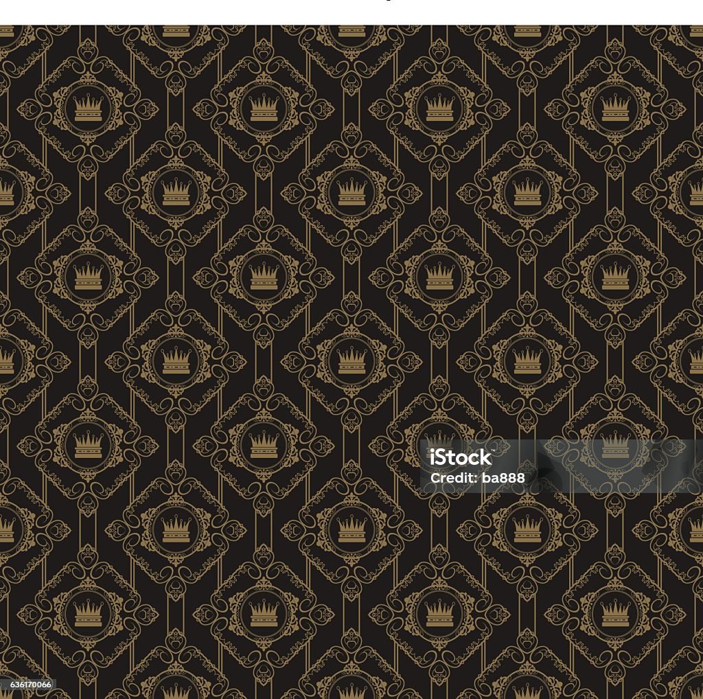 Royal Modern Pattern Background Royal Pattern Background Dark Stock Illustration - Download Image Now ...