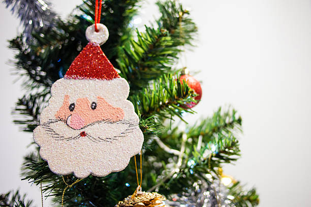 istock Christmas tree with Santa Claus for happy new year 636170166
