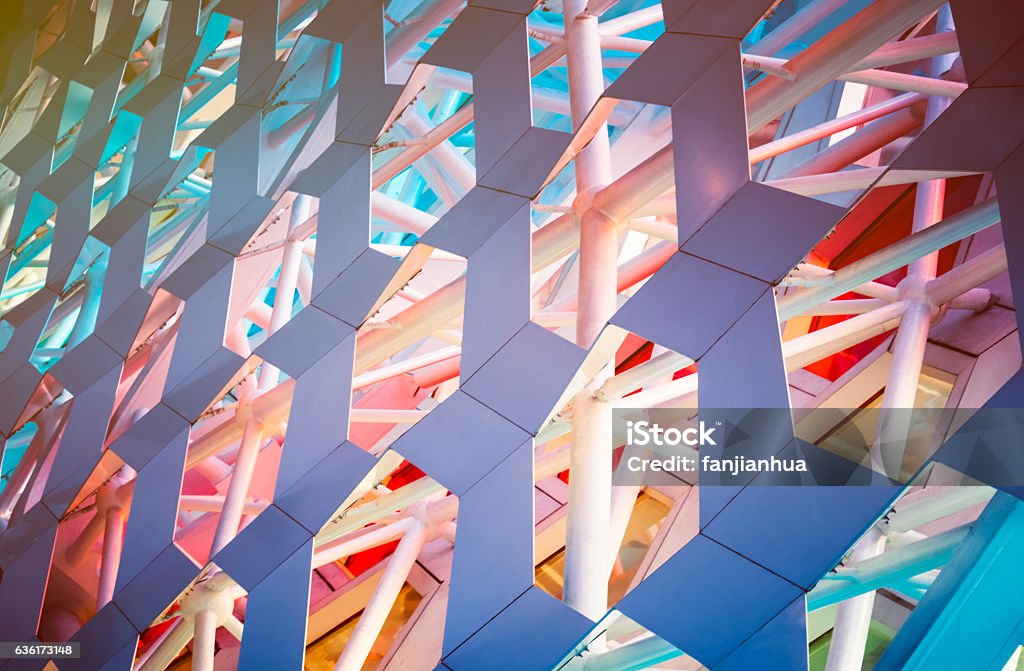 Detail shot of patterned wall Detail shot of patterned wall,Architectural feature, close-up. Architecture Stock Photo