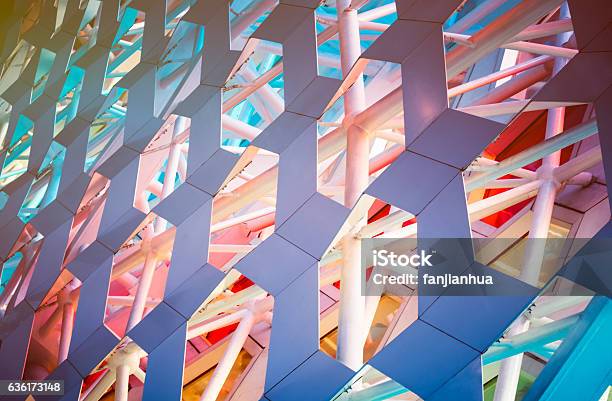 Detail Shot Of Patterned Wall Stock Photo - Download Image Now - Architecture, Abstract, Building Exterior