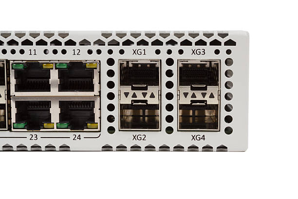 istock Gigabit Ethernet switch with SFP slot 636183892