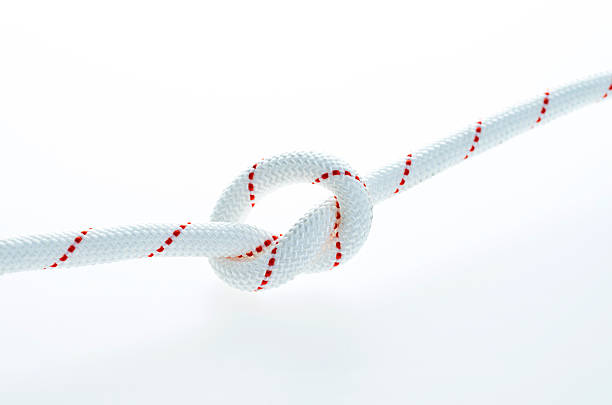 istock Close up of rope with a knot 636185368