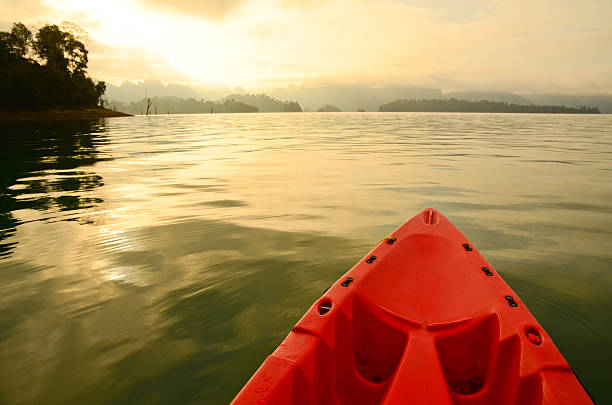 istock Canoe in the damn 636185532