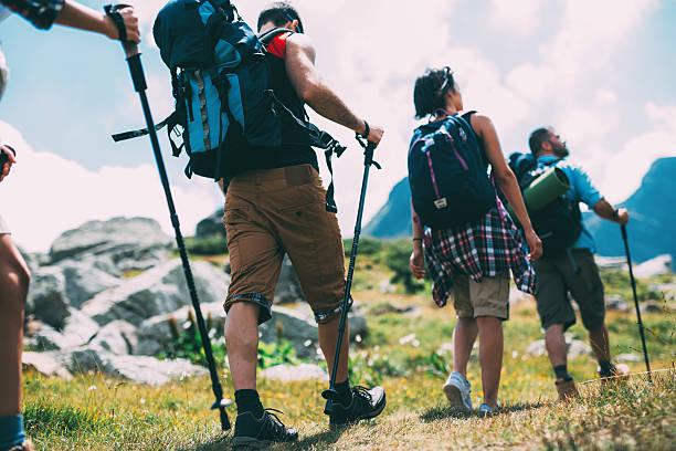 istock Friends hiking in the mountain 636188140