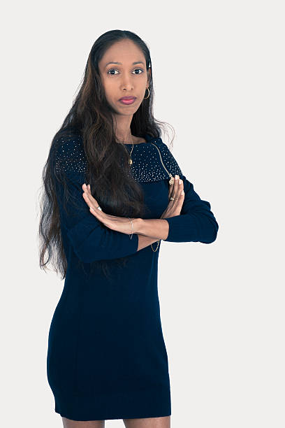 istock Beautiful woman doing different expressions in different 636192192