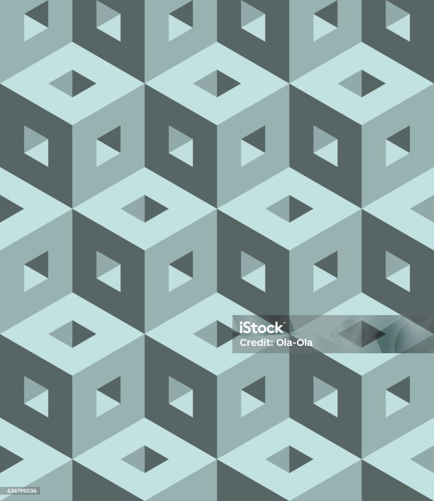 Art Pattern 3d Example Seamless 3d Pattern Stock Illustration - Download Image Now - Abstract ...