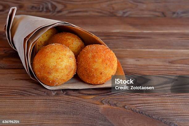 Arancini Balls Stock Photo - Download Image Now - Rice Croquette, Sicily, Appetizer