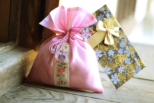 istock happy new year image of Korea,lucky bag, gift envelope 636200388
