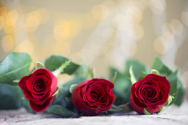 istock Red roses with beautiful background for Valentine's day 636200660
