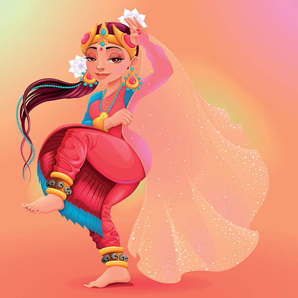 Indian Dancer Representing The Veil Of Maya Stock Illustration - Download  Image Now - Culture of India, Indian Ethnicity, Women - iStock