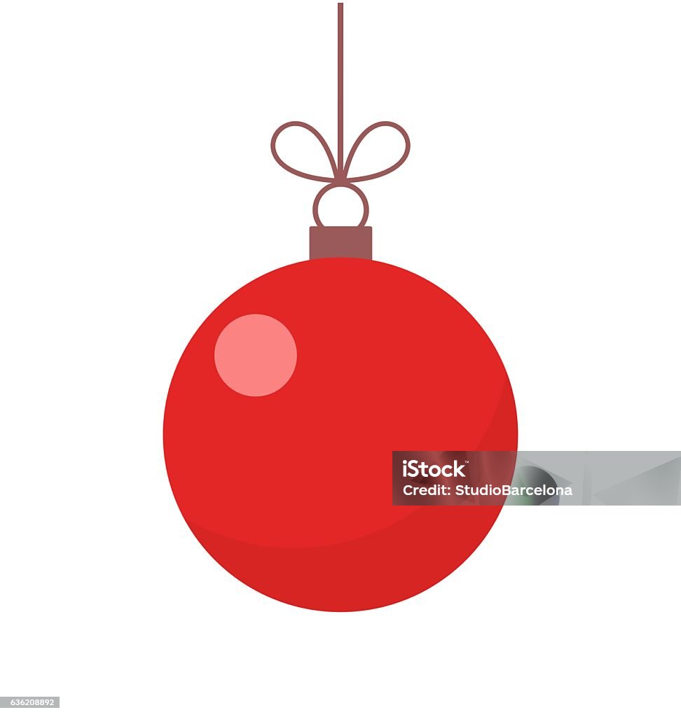 Vetores de Bola Vermelha De Natal Com Enfeites e mais imagens de Bola de  Árvore de Natal - Bola de Árvore de Natal, Vector, Vermelho - iStock