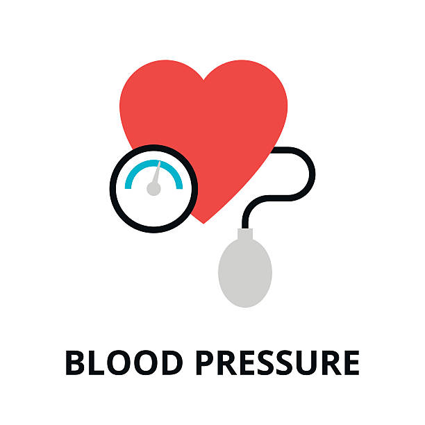 ilustrações, clipart, desenhos animados e ícones de conceito de ícone da pressão arterial - blood pressure gauge