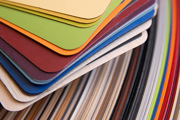 istock Colorful veneer samples for plywood 636209614