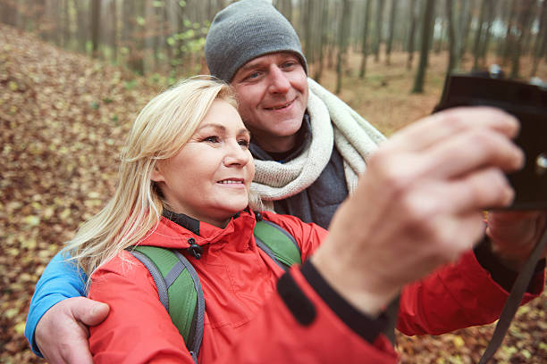 istock Selfie taken in the forest 636213600