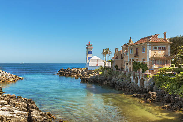 Santa Marta Lighthouse in Cascais, Portugal