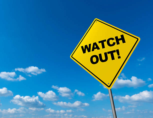 istock WATCH OUT! - Road Warning Sign 636221678