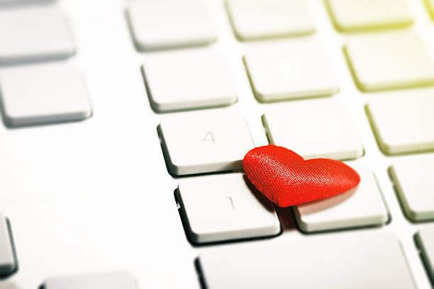 istock Red Hearts on a Keyboard. Love or Valentine's Day Concept 636223664