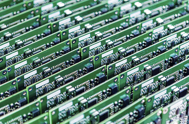 lots of printed circuit boards - resistor electrical component electronics industry electricity imagens e fotografias de stock