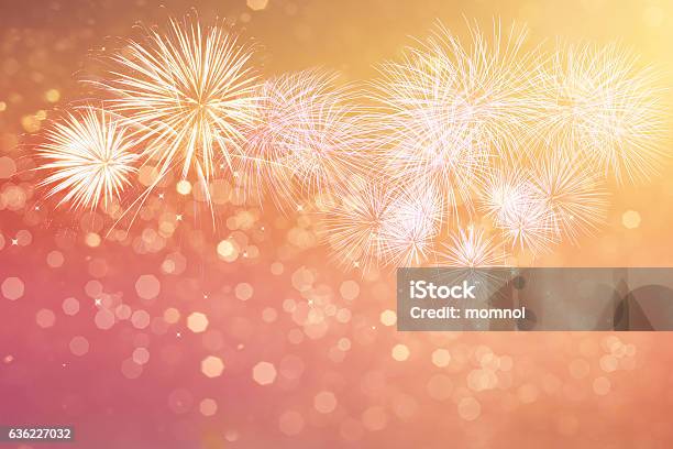 Fireworks For Copyspace And Background Stock Photo - Download Image Now - Firework - Explosive Material, Firework Display, Backgrounds