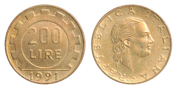 istock Italian lira coin 636227274
