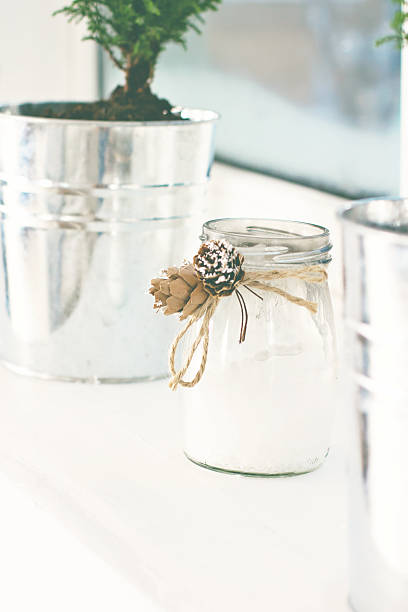 istock Candles and Christmas decorations. 636227404