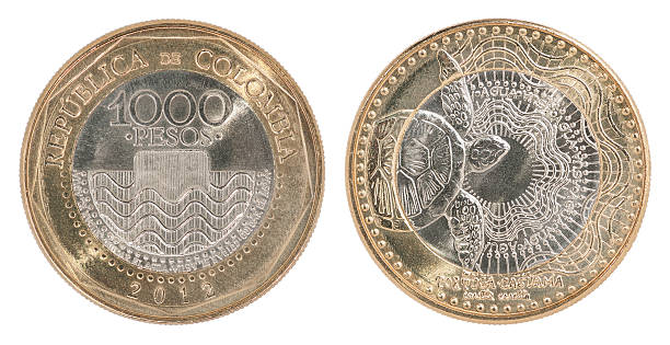 istock Colombia pesos coin set 636228576