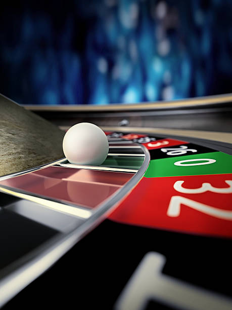 roulette wheel in casino stock photo