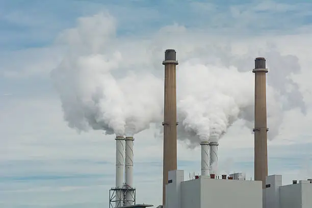 Coal burning power plant   on the Maasvlakte 2, Rotterdam, Netherlands