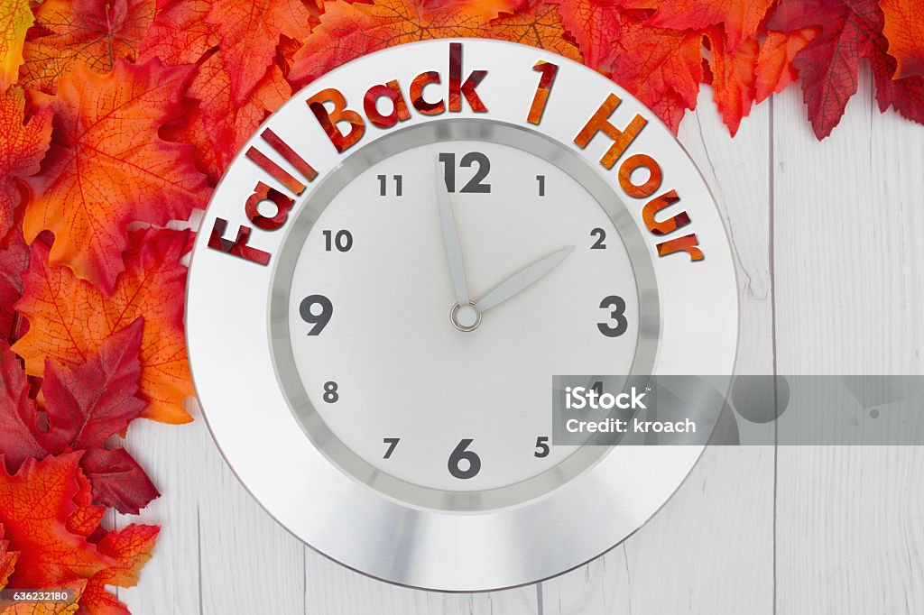 September Clock Fall Time Change Stock Photo - Download Image Now - Daylight Saving ...