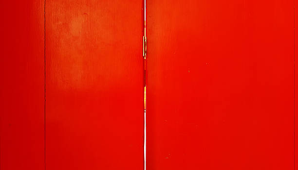 istock Wooden with red color and background 636233138
