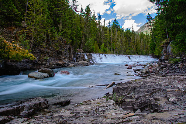 istock Middle Fork Flathead River in Glacier National Park, Montana US 636235646
