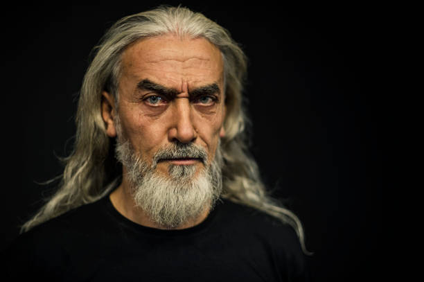istock Bearded Senior Man Portrait, Age:55 636239114