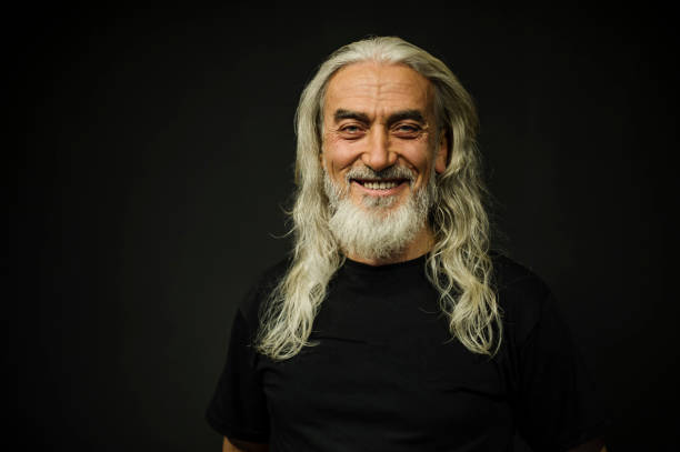 istock Bearded Senior Man Portrait, Age:55 636239142