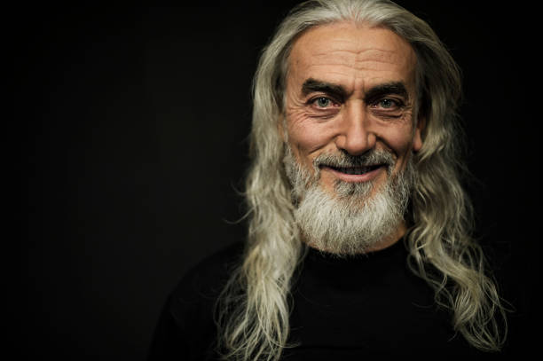 istock Bearded Senior Man Portrait, Age:55 636239240