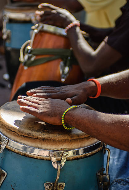 istock Dance music by drumming on Bongo drums in Cuba 636241614
