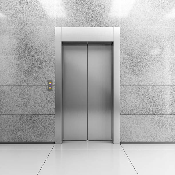 ascenseur en acier moderne - elevator push button stainless steel floor photos et images de collection