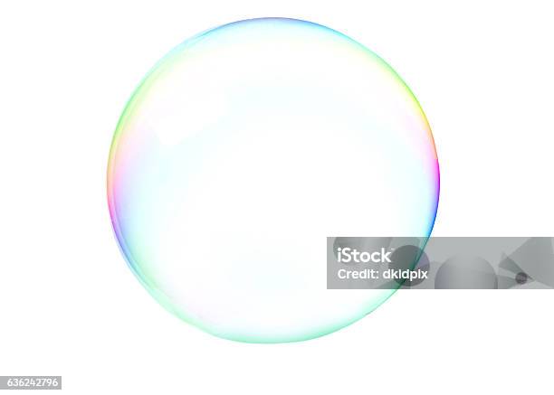 Soap Bubblle Stock Photo - Download Image Now - Bubble, Circle, Rainbow