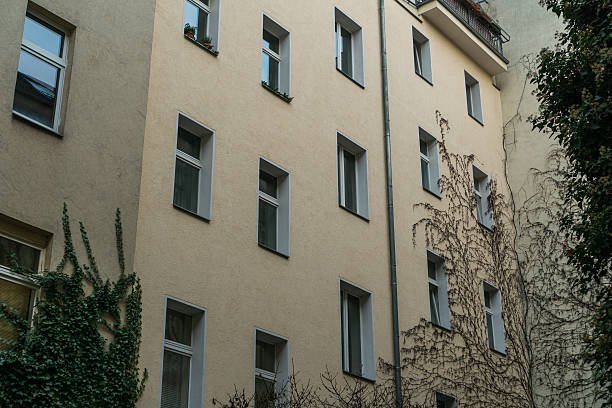 istock yellow facaded court yard with evy 636245946