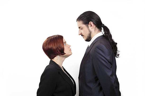 istock Stand off between a male and female partner 636247016