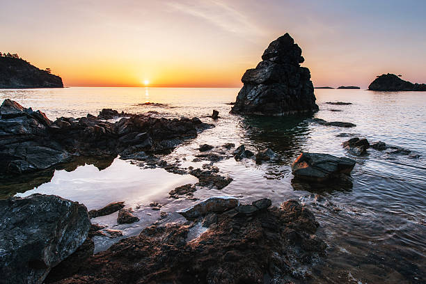 istock Fantastic panoramic view of the rocky coast 636247470