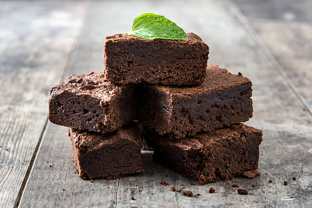istock Chocolate brownie portions 636247764