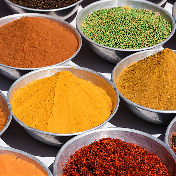istock Spices for sale on local market 636248134