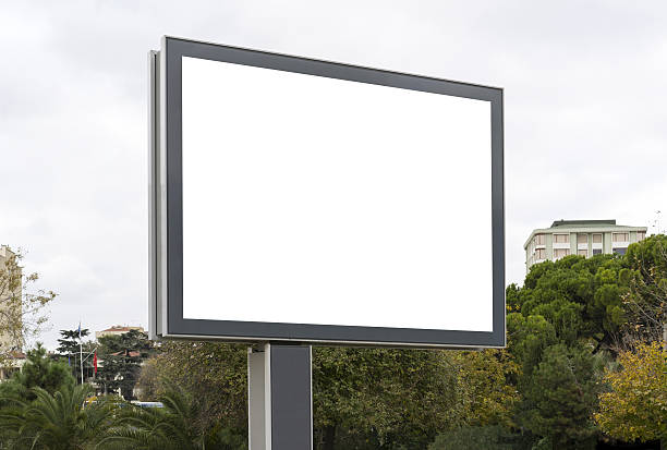 istock Blank white gaintboard mockup in empty Caddebostan street. 636252534