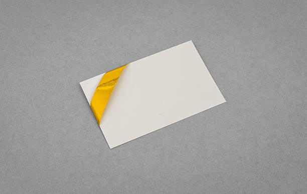 istock Card with gold ribbon 636253858
